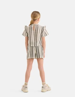 Shoeby Crochet Top Zwart< Tops Korte Mouw