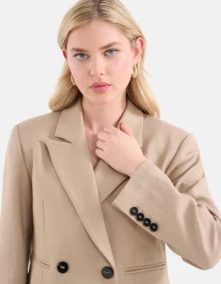 Shoeby Cropped Blazer Beige<DAMES Blazers
