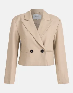 Shoeby Cropped Blazer Beige<DAMES Blazers