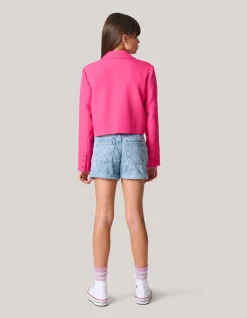 Shoeby Cropped Blazer Roze< Blazers