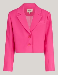 Shoeby Cropped Blazer Roze< Blazers