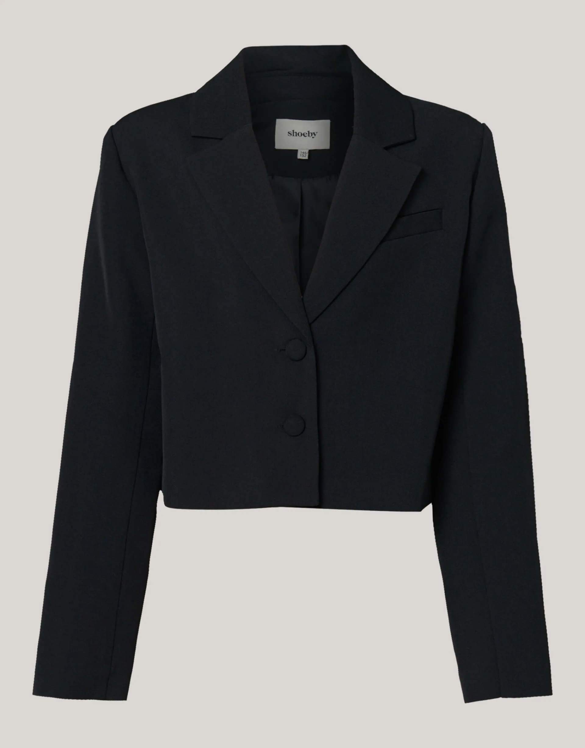 Shoeby Cropped Blazer Zwart< Blazers