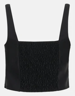 Shoeby Cropped Top Zwart<DAMES Tops
