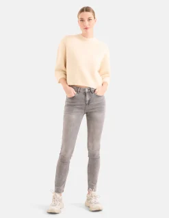 Shoeby Cropped Trui Gebroken Wit<DAMES Truien En Sweaters
