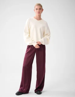Shoeby Cropped Trui Gebroken Wit By Lonneke<DAMES Truien En Sweaters