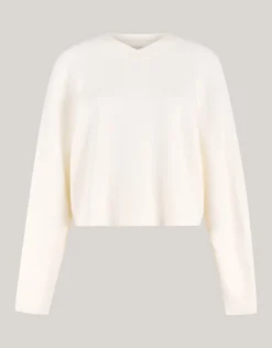Shoeby Cropped Trui Gebroken Wit By Lonneke<DAMES Truien En Sweaters