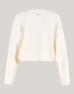 Shoeby Cropped Trui Gebroken Wit By Lonneke<DAMES Truien En Sweaters