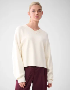 Shoeby Cropped Trui Gebroken Wit By Lonneke<DAMES Truien En Sweaters