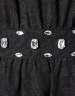 Shoeby Cut Out Strass Jurk Zwart<DAMES Jurken