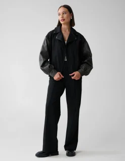 Shoeby Denim Bomber Zwart<DAMES Jacks