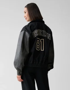 Shoeby Denim Bomber Zwart<DAMES Jacks