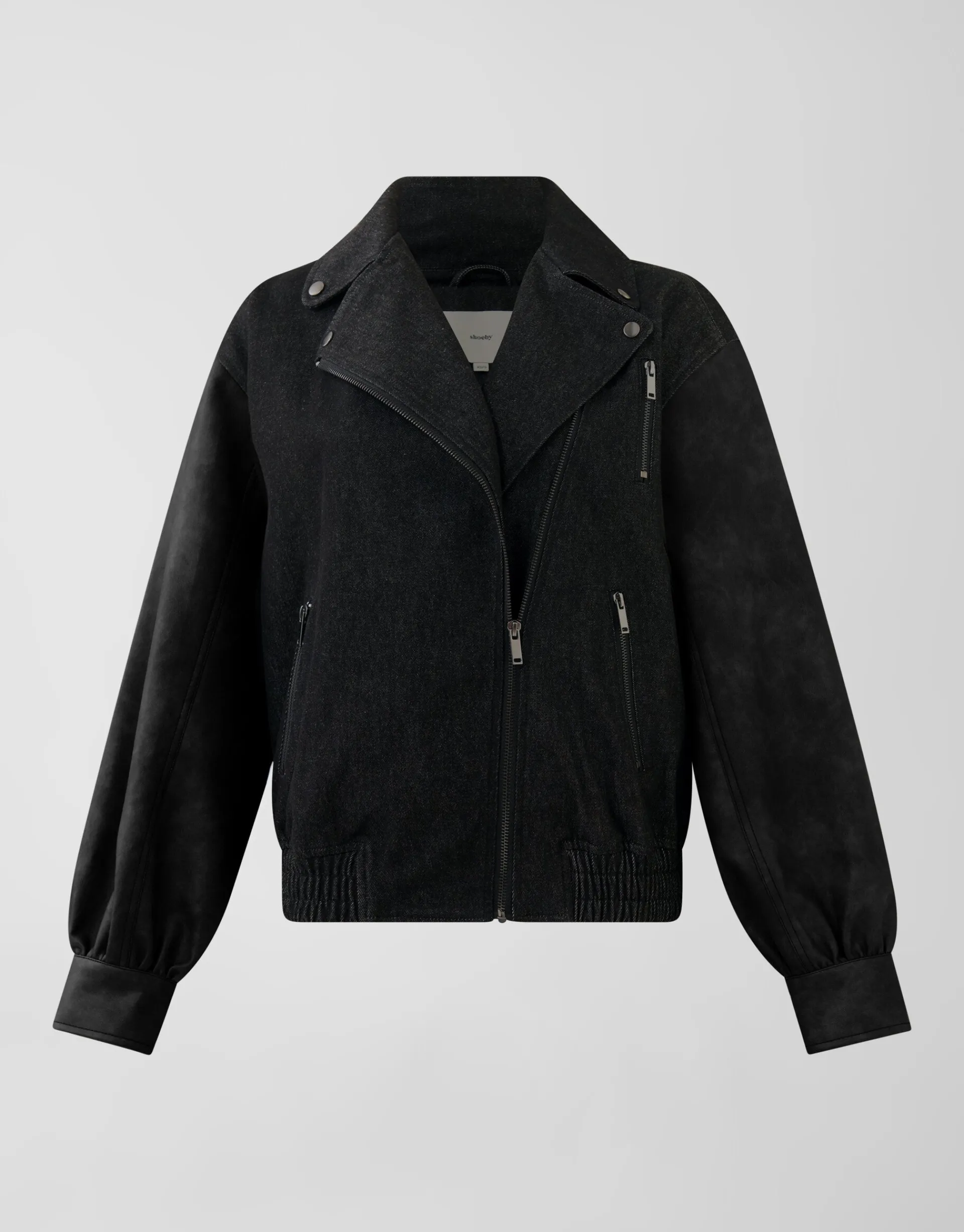 Shoeby Denim Bomber Zwart<DAMES Jacks
