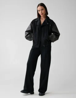 Shoeby Denim Bomber Zwart<DAMES Jacks
