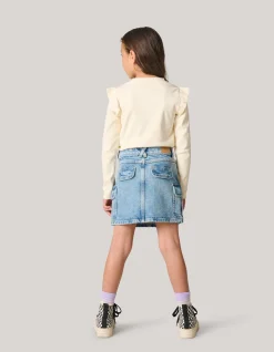 Shoeby Denim Cargo Rok Blauw< Rokken