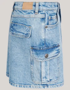 Shoeby Denim Cargo Rok Blauw< Rokken