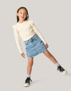 Shoeby Denim Cargo Rok Blauw< Rokken