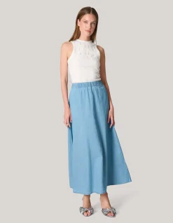 Shoeby Denim Maxi Rok<DAMES Rokken