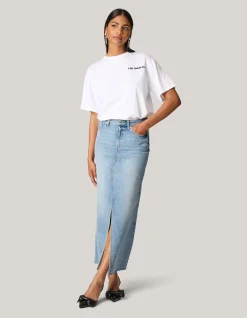 Shoeby Denim Midi Rok<DAMES Rokken