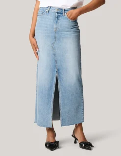 Shoeby Denim Midi Rok<DAMES Rokken