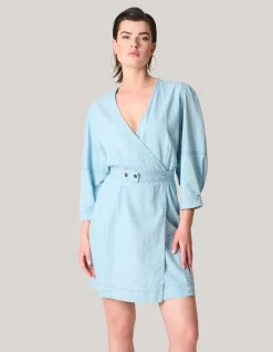 Shoeby Denim Mini Jurk Bleached<DAMES Jurken