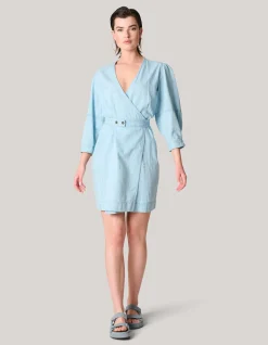 Shoeby Denim Mini Jurk Bleached<DAMES Jurken