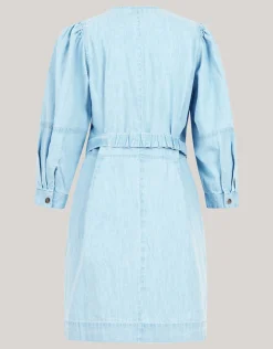 Shoeby Denim Mini Jurk Bleached<DAMES Jurken