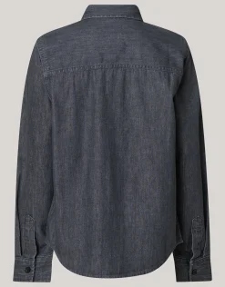 Shoeby Denim Overhemd Donkergrijs< Overhemden