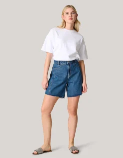 Shoeby Denim Short Donkerblauw<DAMES Shorts