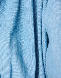 Shoeby Denim Strik Top Blauw<DAMES Tops