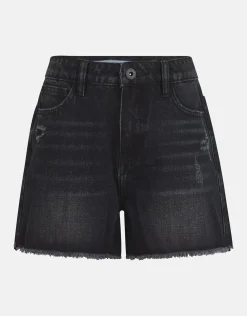 Shoeby Destroy Denim Short Zwart< Shorts