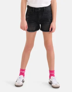 Shoeby Destroy Denim Short Zwart< Shorts