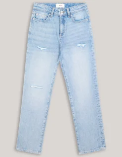 Shoeby Destroyed Straight Fit Jeans Lichtblauw< Jeans