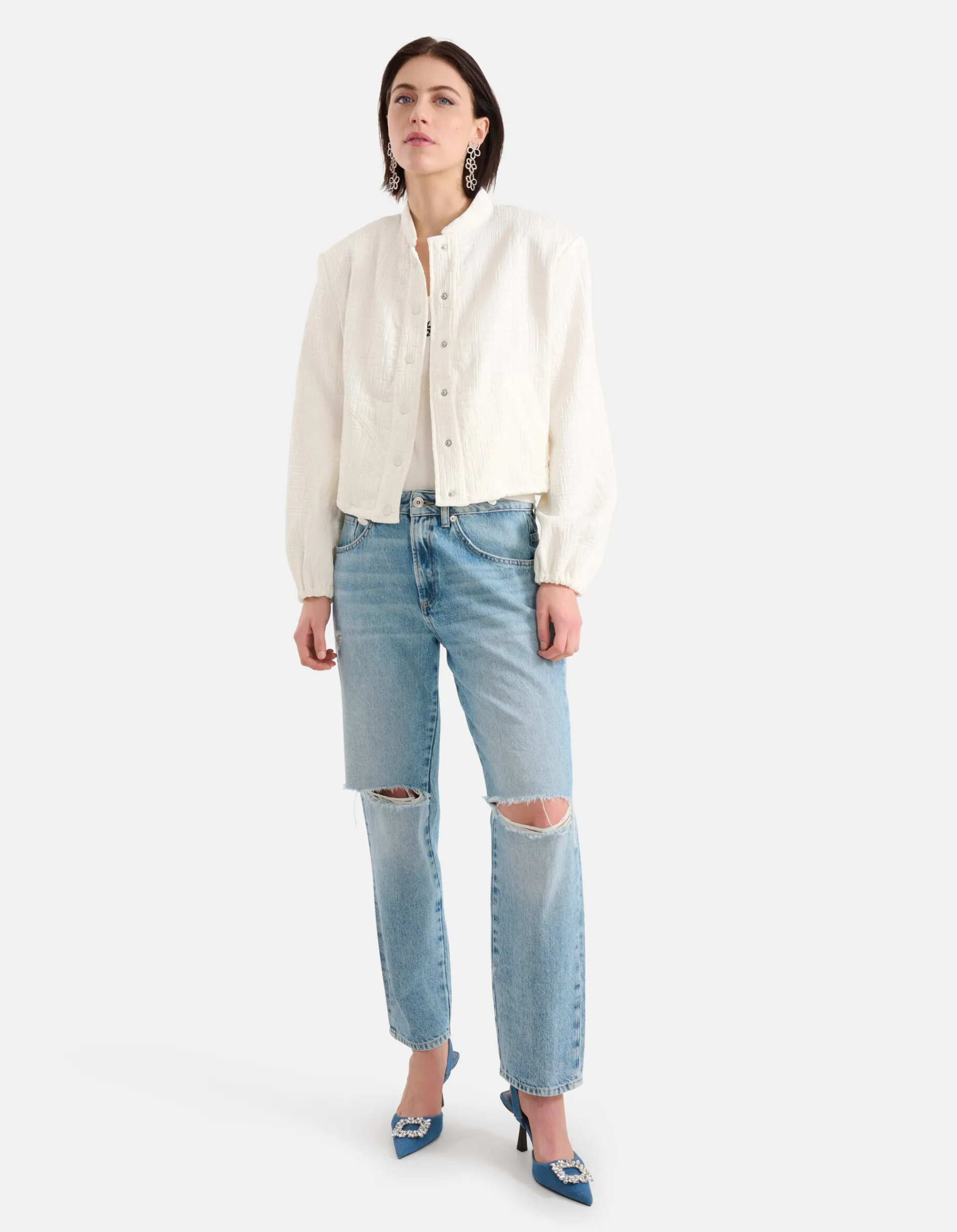 Shoeby Destroyed Straight Jeans L30<DAMES Jeans