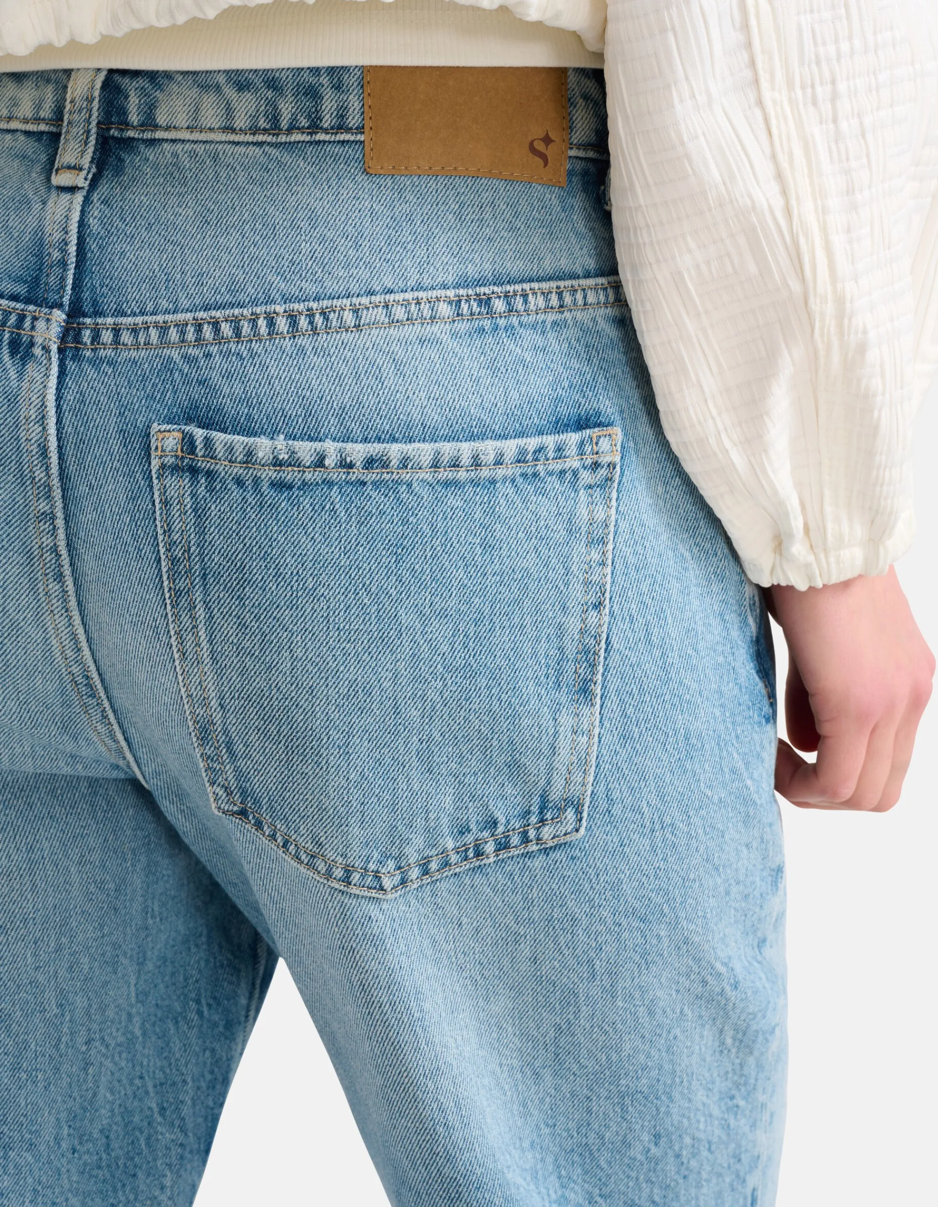 Shoeby Destroyed Straight Jeans L30<DAMES Jeans
