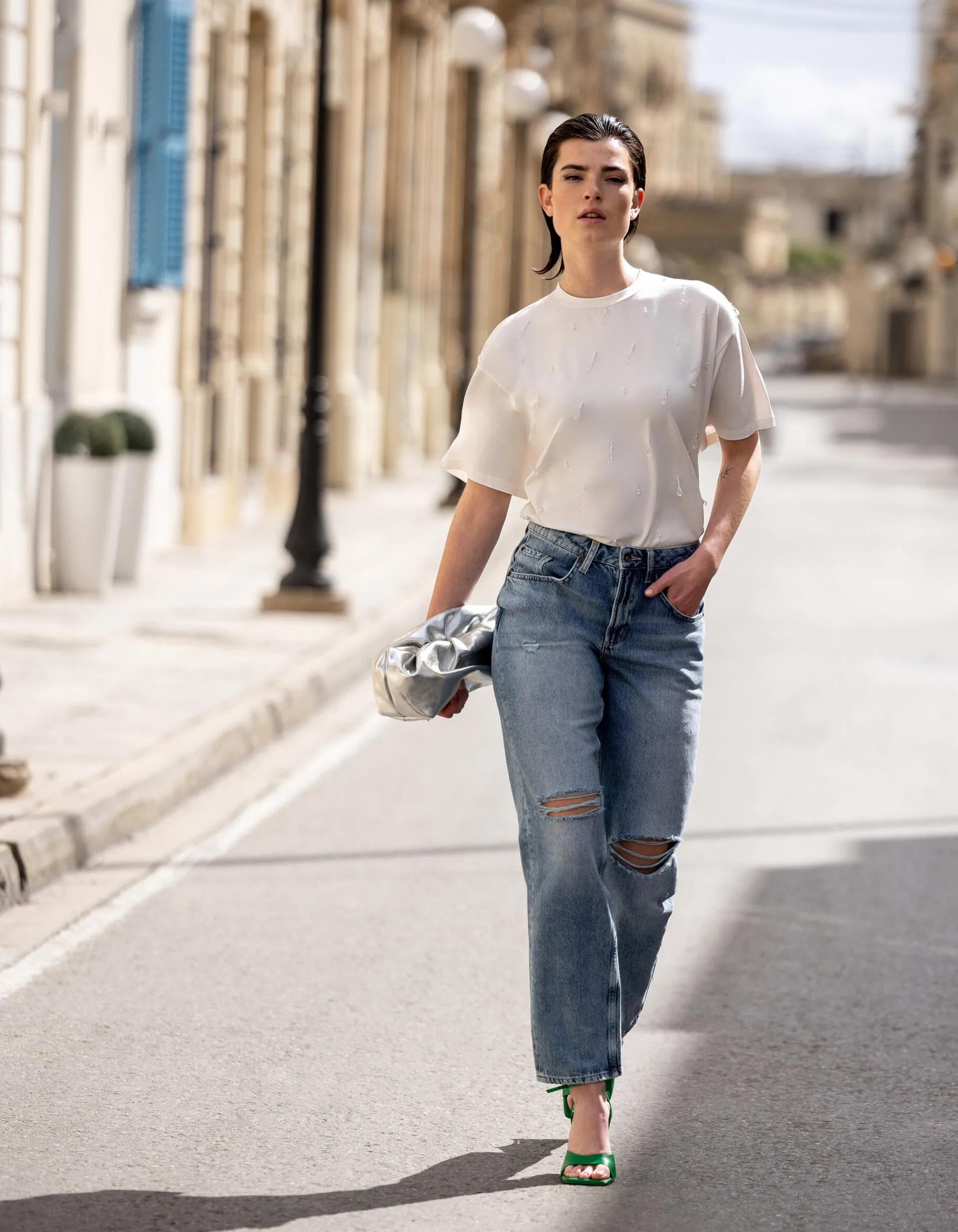 Shoeby Destroyed Straight Jeans L30<DAMES Jeans