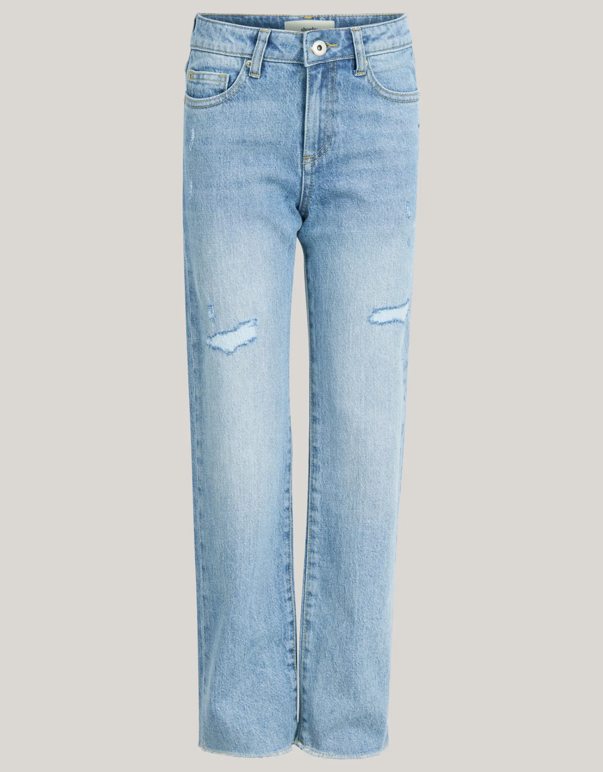 Shoeby Destroyed Straight Leg Jeans< Jeans