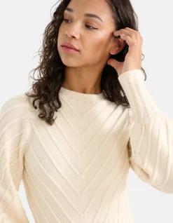 Shoeby Diagonaal Trui Gebroken Wit<DAMES Truien En Sweaters