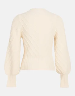 Shoeby Diagonaal Trui Gebroken Wit<DAMES Truien En Sweaters