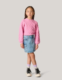 Shoeby Diagonaal Trui Roze< Gebreide Truien