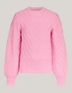 Shoeby Diagonaal Trui Roze< Gebreide Truien