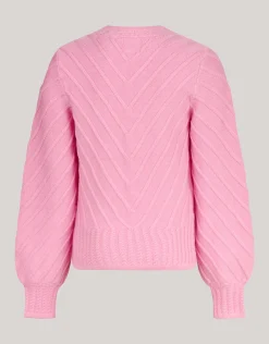 Shoeby Diagonaal Trui Roze< Gebreide Truien