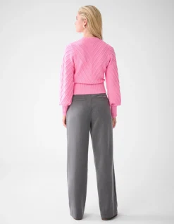 Shoeby Diagonaal Trui Roze<DAMES Truien En Sweaters