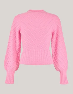 Shoeby Diagonaal Trui Roze<DAMES Truien En Sweaters