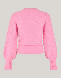 Shoeby Diagonaal Trui Roze<DAMES Truien En Sweaters