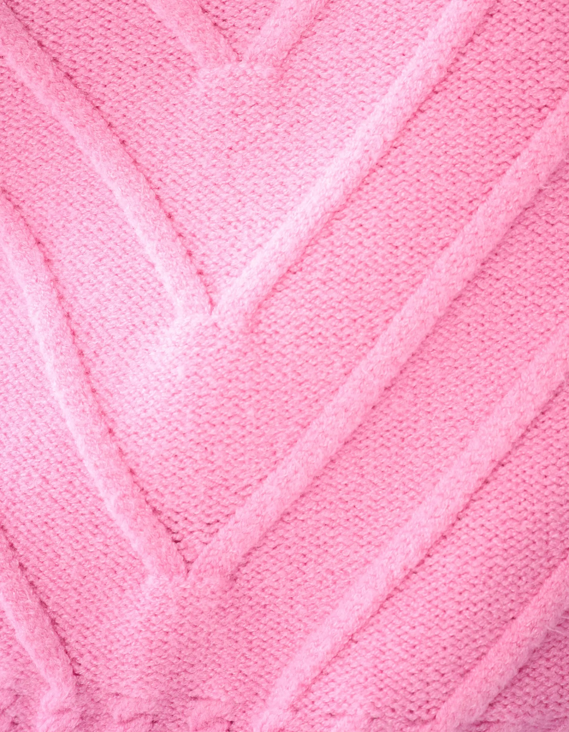 Shoeby Diagonaal Trui Roze<DAMES Truien En Sweaters