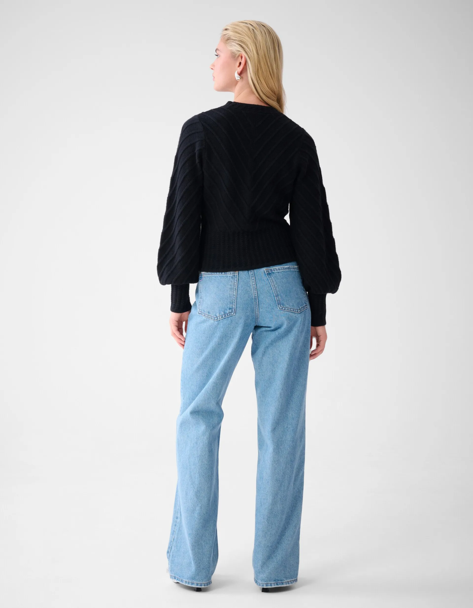 Shoeby Diagonaal Trui Zwart<DAMES Truien En Sweaters