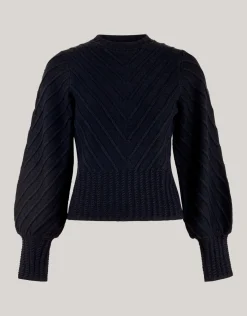 Shoeby Diagonaal Trui Zwart<DAMES Truien En Sweaters