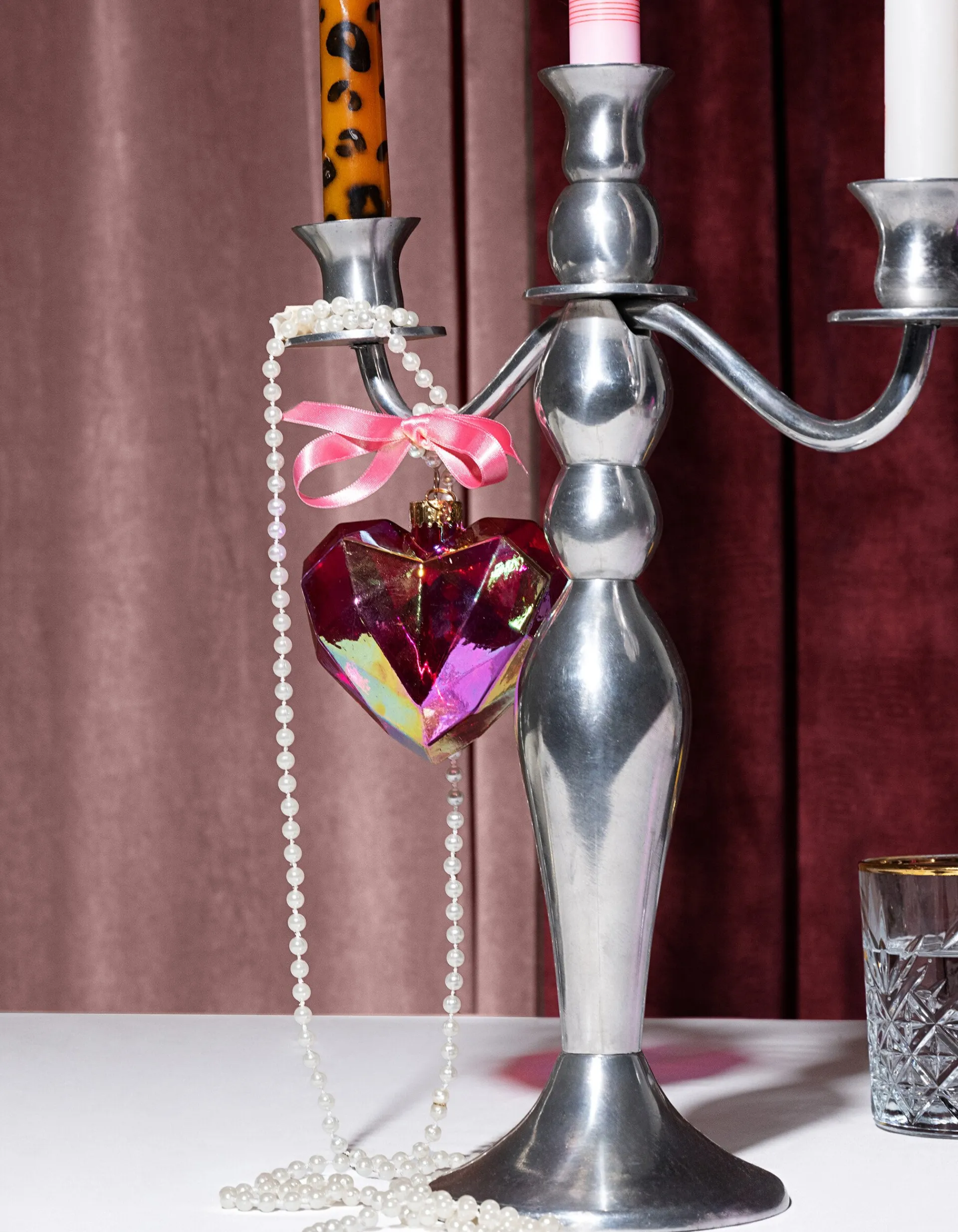 Shoeby Diamond Heart Kerstbal Roze By Fred<DAMES Overige Accessoires