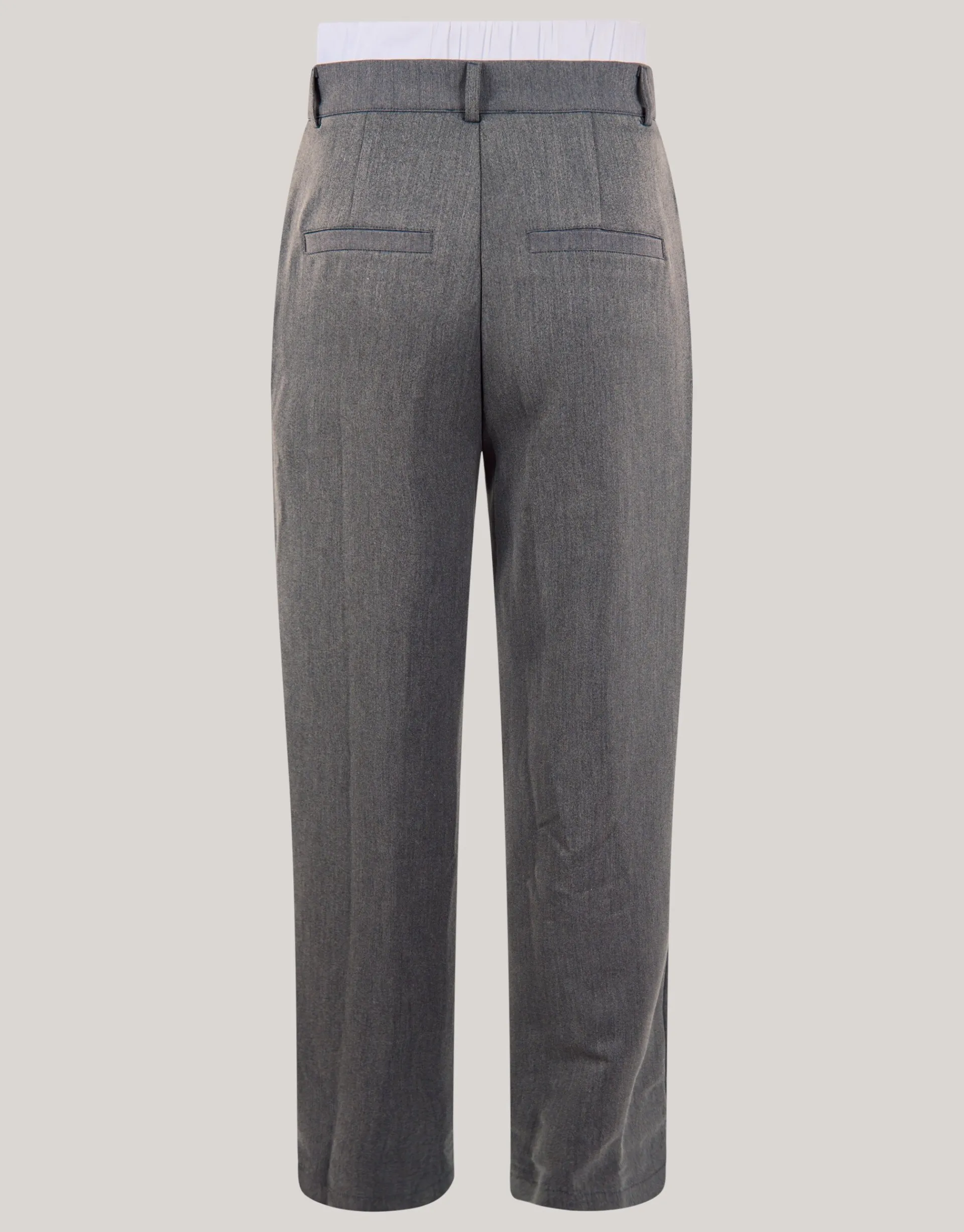 Shoeby Double Waistband Jogger Donkergrjis<DAMES Broeken