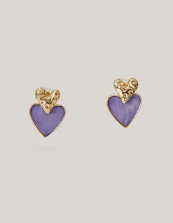 Shoeby Dubbele Hart Oorbellen Goud<DAMES Sieraden